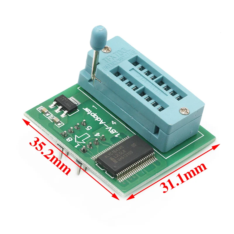 1.8V adapter for motherboard SPI Flash SOP8 DIP8 W25 MX25 use on programmers TL866CS TL866A EZP2010 EZP2013 CH341 | Электронные