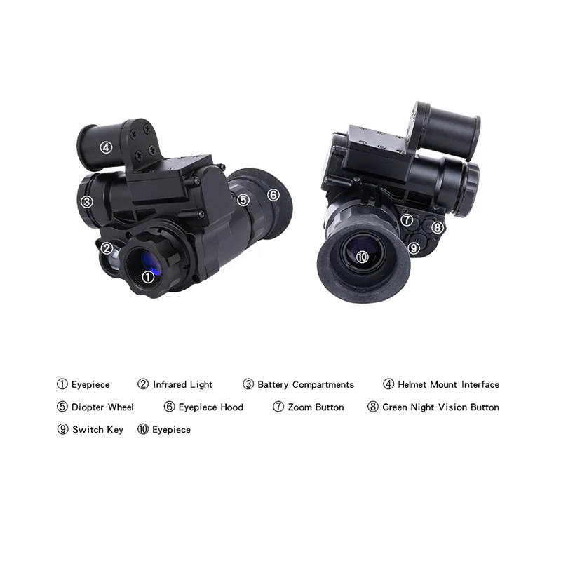 Очки ночного видения зеленый монокуляр инфракрасное устройство Wi-Fi 1080p Диапазон