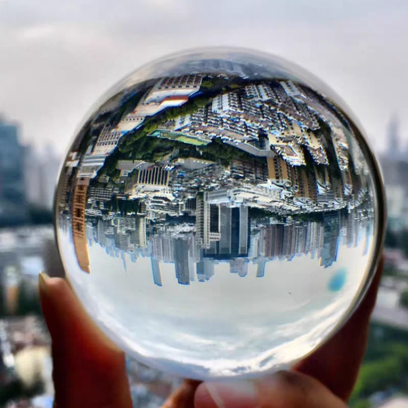 Прозрачная люстра Globe K9 с линзами стеклянный шар хрустальными шариками подставка