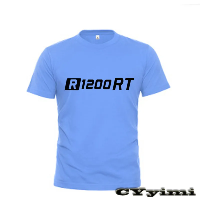 Футболка мужская с логотипом 100% хлопок коротким рукавом круглый вырез для BMW R1200RT