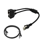 Сетевой разветвитель Y-типа с 1 на 2 портами LAN Ethernet