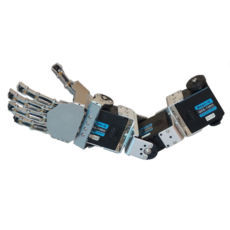 Finished 3 Dof Humanoid Biped Robot Arm Robotic Hand with 5 Fingers Claw Gripper Clamp 3pcs Digital Servos DIY Toy | Игрушки и хобби