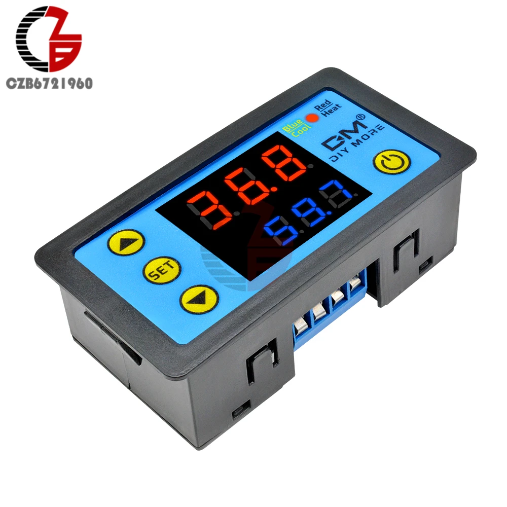 110V 220V 12V C/F цифровой регулятор температуры Термостат Термометр для внутреннего и наружного инкубатора регулятор задержки нагрева охлаждения