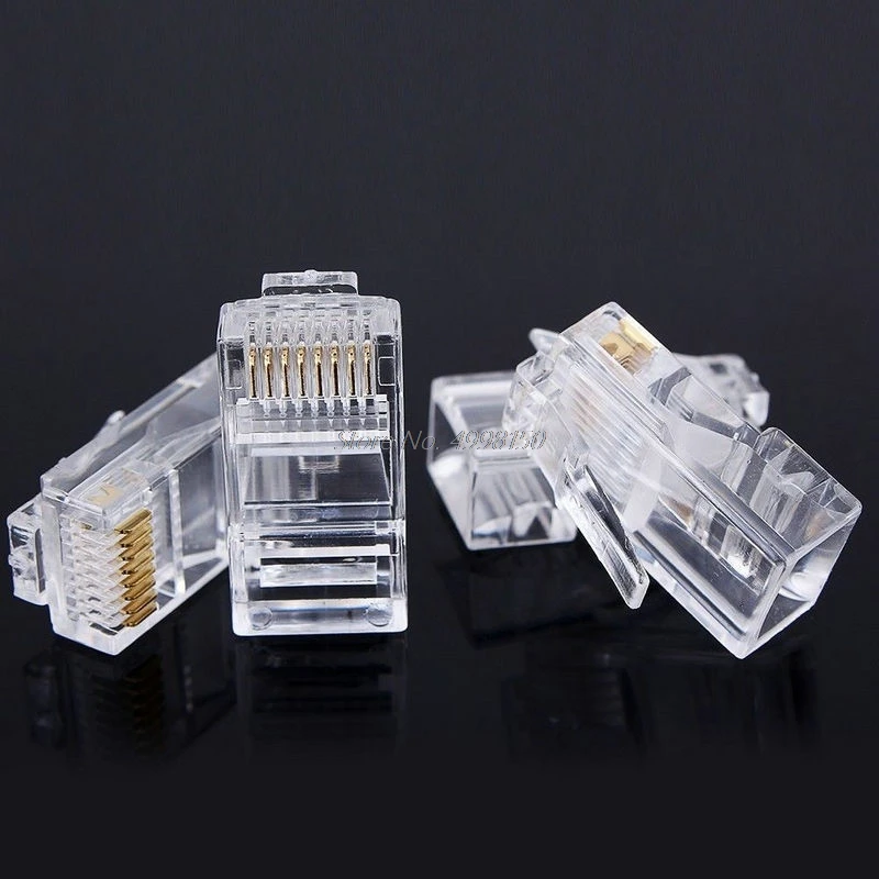 25 шт. позолоченный сетевой модульный разъем RJ45 Cat5 CAT5e новый Прямая поставка