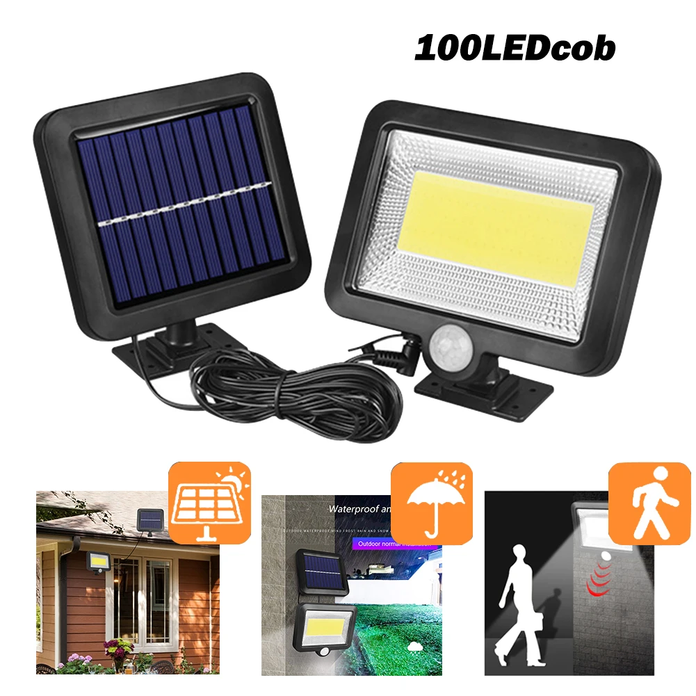 Уличная лампа с датчиком движения водонепроницаемый Ночной светильник на