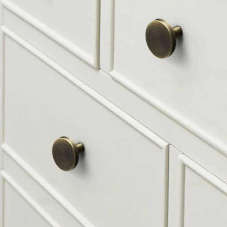 Золотая латунь простая ручка для шкафа ручки круглой формы черные латунные