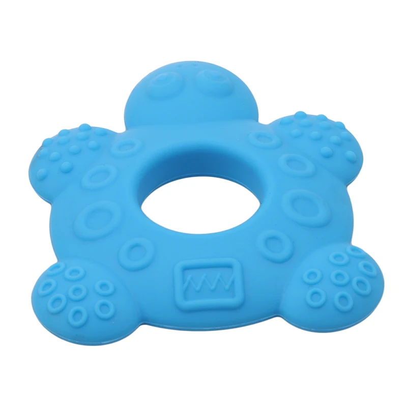 

New Baby Teether Silicone Teether Safety Tortoise Baby Kids Food Grade Silicone Soother Teether Teething Pacifier