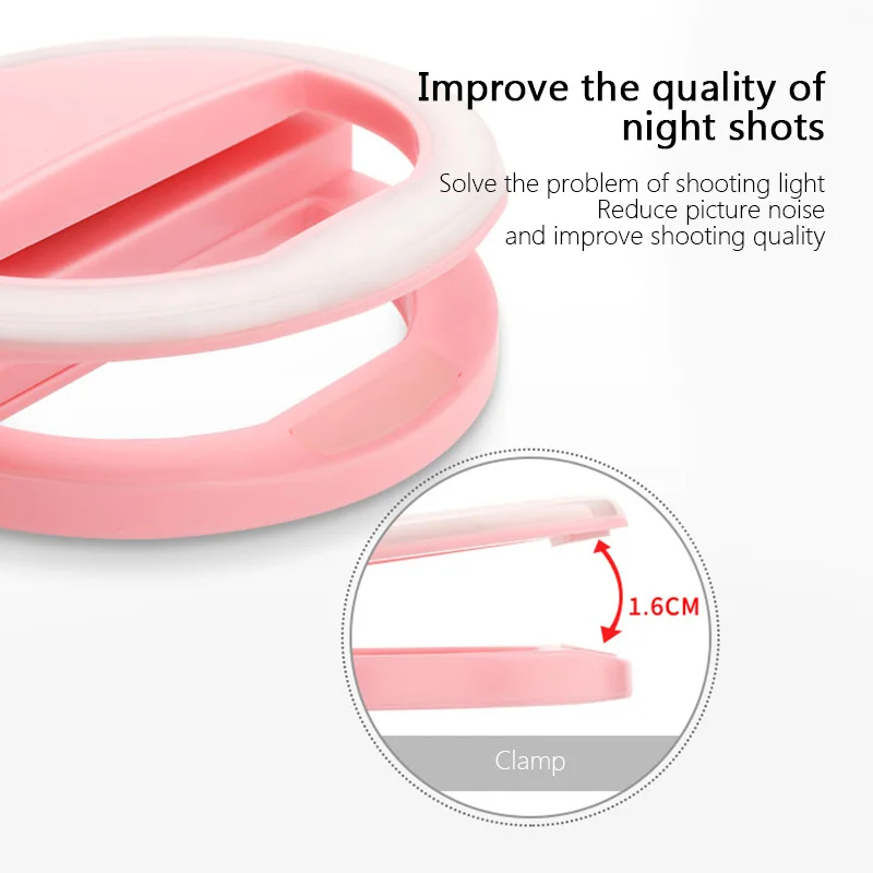 

LED Makeup Mirror Mobile Phone light Artifact Pro Photography Light Beauty Tools For Photo Fill Light Make Up Tool Home Decorate