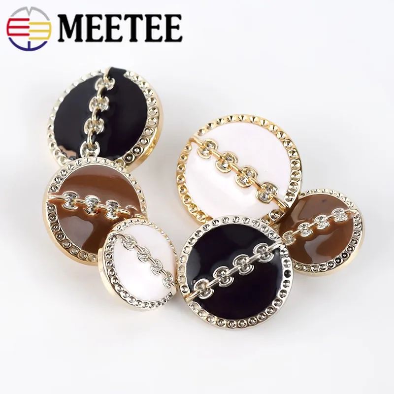 50 шт. Meetee 18/22/25 мм пластиковые круглые полимерные пуговицы для пошив пальто Botones