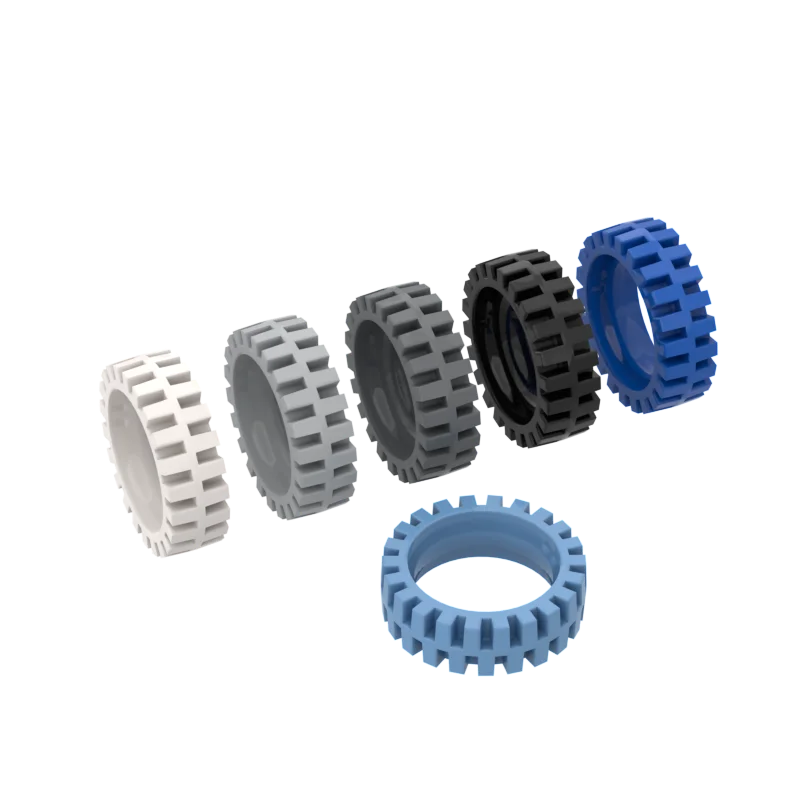 

10PCS MOC Bricks Compatible Assembles Particles 61254 24x7mm tire For Building Blocks Parts DIY Educational Toys For Children