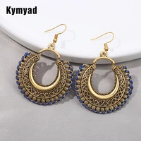 kymyad vitange earrings for women jewelry bijoux femme tassel earring colorful ribbon decoration fashion jewelry party earrings
