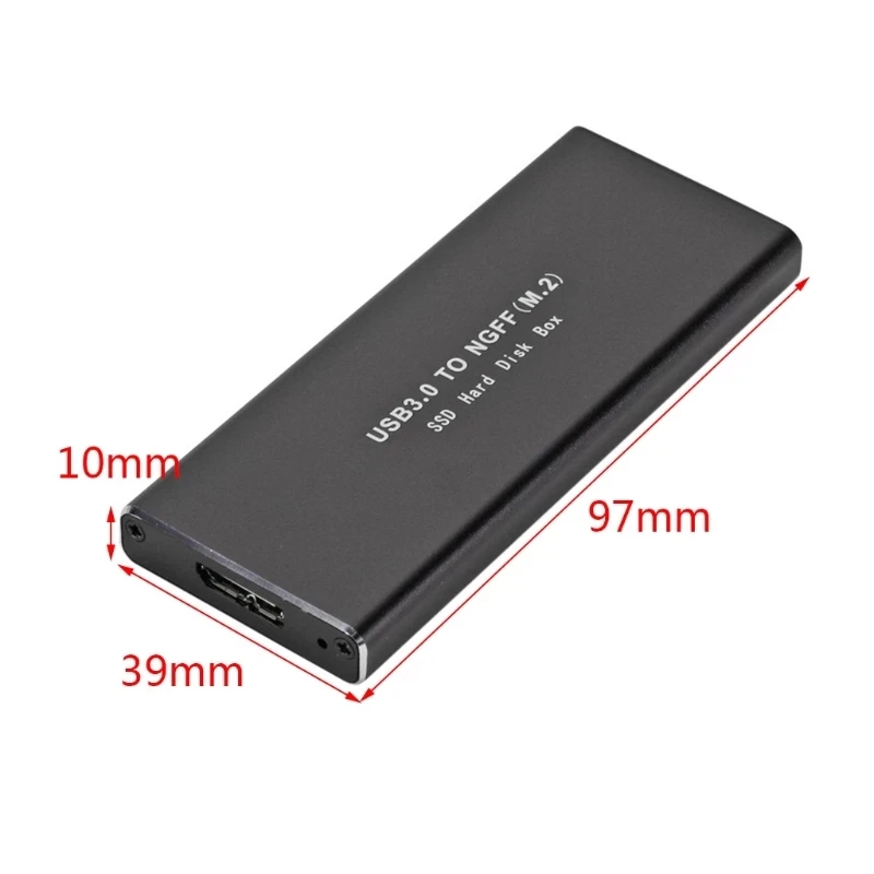 Алюминиевый корпус SSD USB3.0 на M.2NGFF адаптер для жесткого диска поддержка 2230/2242/2260/2280
