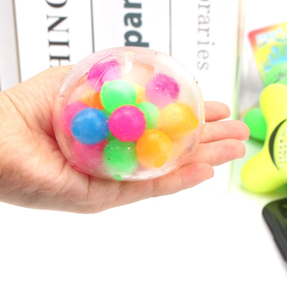 Bola de alivio de tensi&oacute;n colorida para ni&ntilde;os y adultos, juguete antiansiedad, Bola de alivio de tensi&oacute;n esponjosa, bola bonita-5