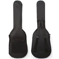 classic double straps electric guitar bag soft case gig bag backpack black