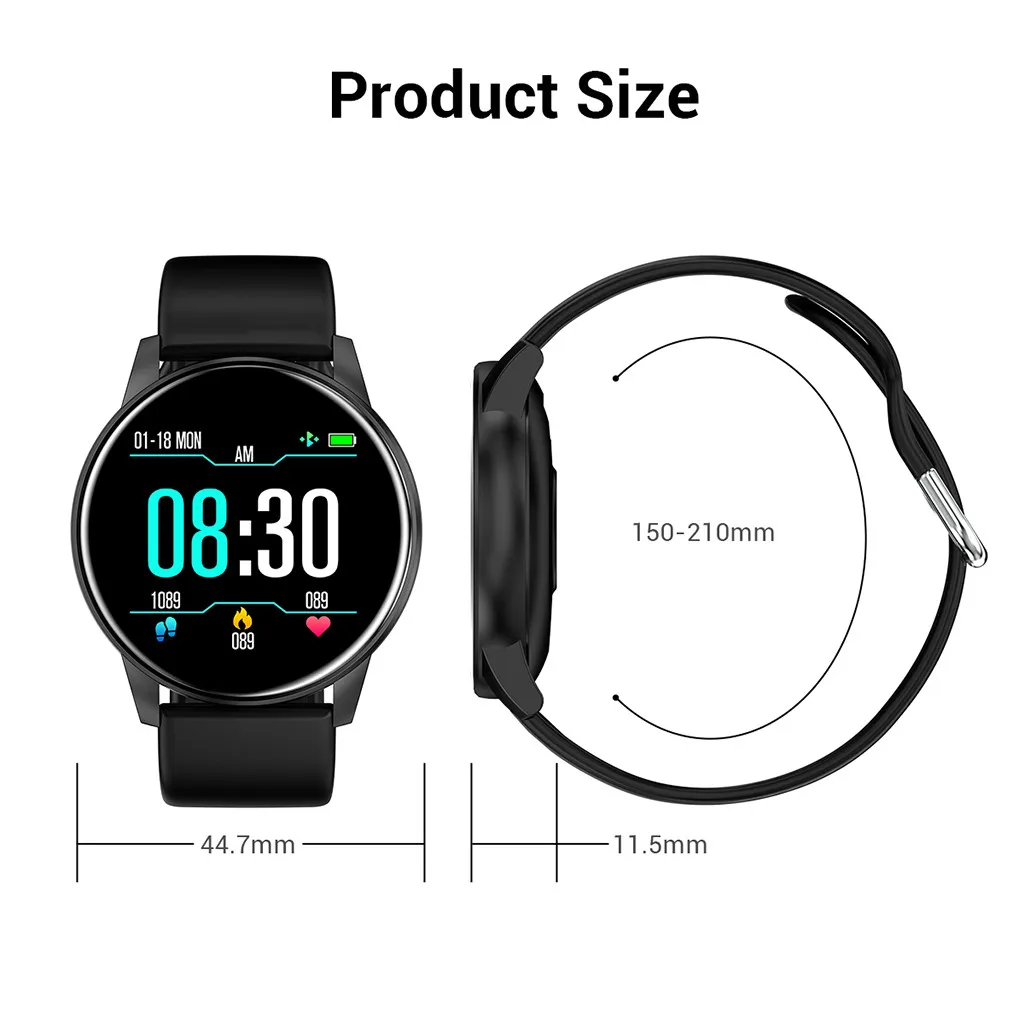 

Z101 Multifunction Watch Android Dedicated Men and Women Same Watch iOS Sports Fitness Calories Business Luxury Wristband E