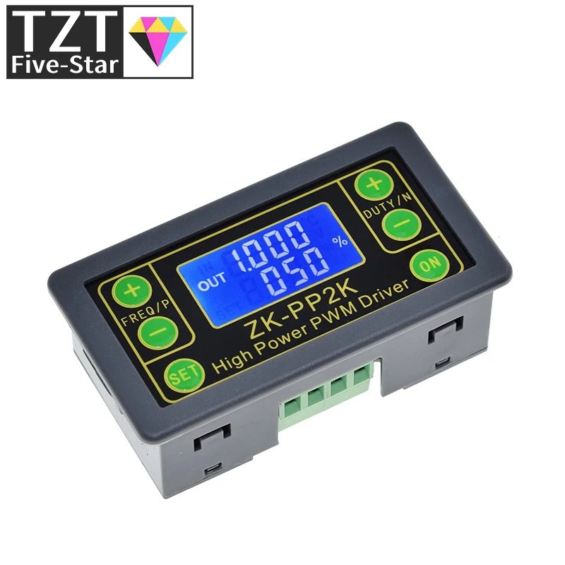 ZK-PP2K PWM DC 3 ~ 30V 12V 24V регулятор скорости двигателя 8A 150W регулируемый светодиодный