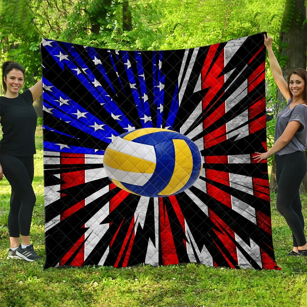Одеяло для волейбола одеяло с американским флагом стеганое спортивные одеяла