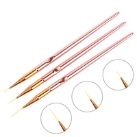 nail art stripe gel brush rose gold metal line thin nail brush 7911mm size pen tool