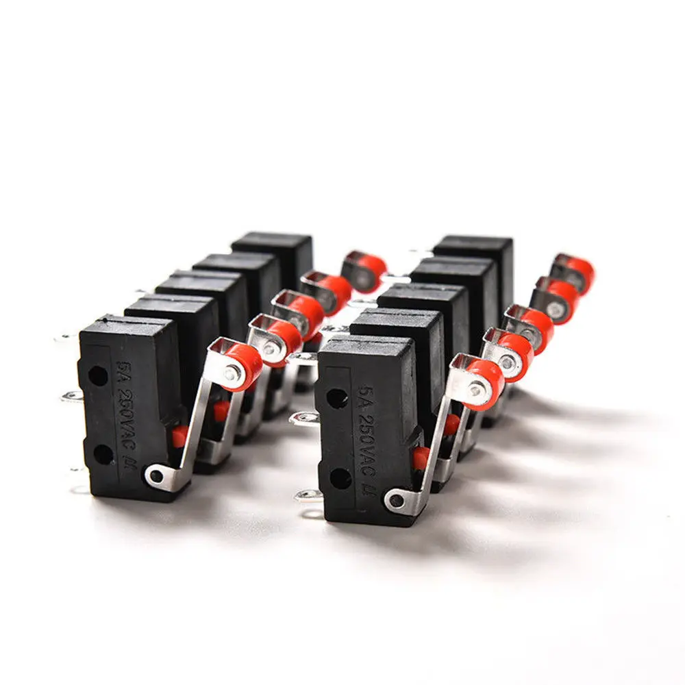 

10* Micro Roller Switches Kit Accessories AC 125V-250V -40C To 70C Practical