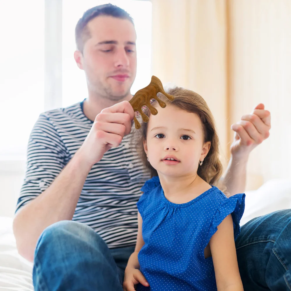 

Meridian Channel Wood Comb Natural Head Comb Practical Head Comb