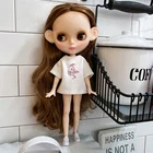 Кукла Blyth с матовым лицом и матовой белой кожей, шарнирная кукла 16 BJD, кукла на заказ, подарок для девочки, коллекция кукол