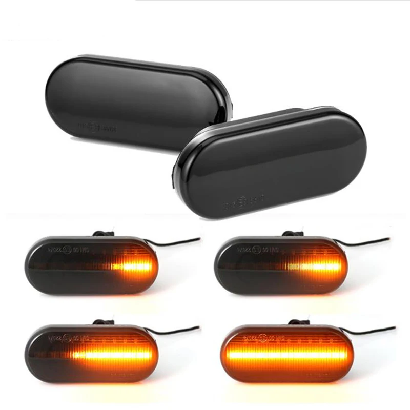 2pc Dynamic Led Turn Signals Side marker light Lamp for SEAT Ibiza VW Volkswagen Bora Golf 3/4 Passat 3B Polo 6N Sharan Vento T5 |