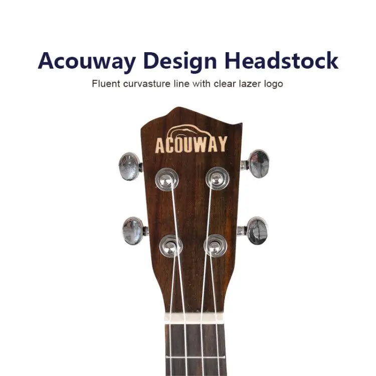 Acouway укулеле 21 24 26 дюймов Укулеле сопрано концертная Тенор укулеле твердая ель Топ УКУ укулеле Гавайские гитары музыкальный инструмент