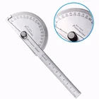 Многофункциональный транспортир из нержавеющей стали, регулируемый на 180 градусов