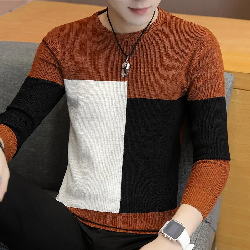 

2021 Winter New Arrival Warm Sweaters O-Neck Wool Sweater Men Brand Clothing Knitted Cashmere Pullover Men