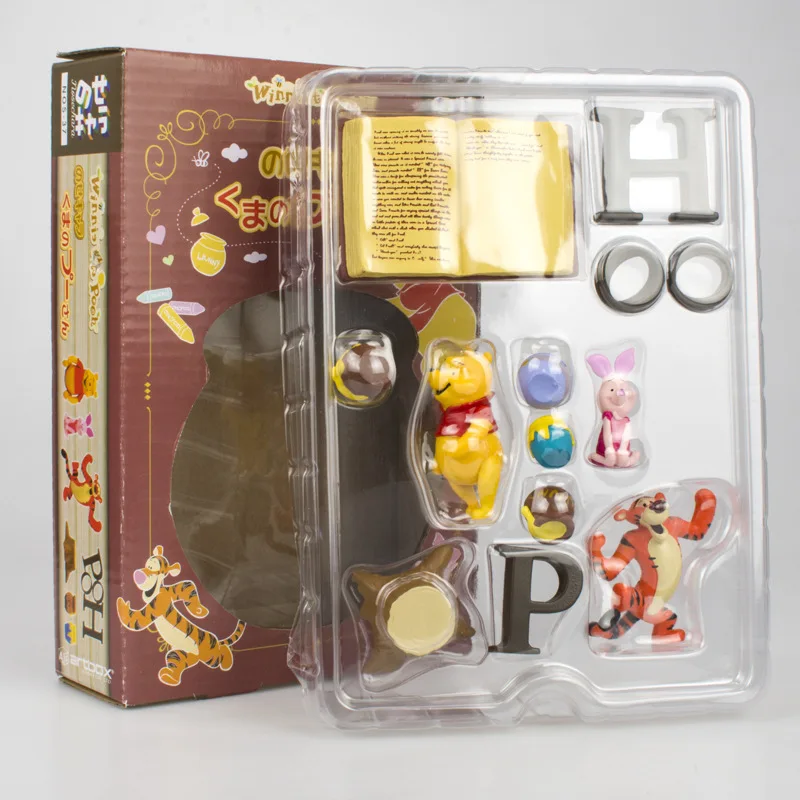 Игрушка Disney Винни-Пух тигр поросенок пейзи с медовой баночкой экшн-фигурки 2-5 см