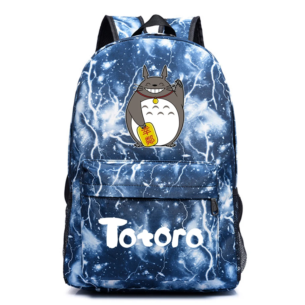 

Anime My Neighbor Totoro Mochila Travel Backpack Unisex Casual Fabric Student Teenger Packsack Schoolbag High Quality Laptop Bag