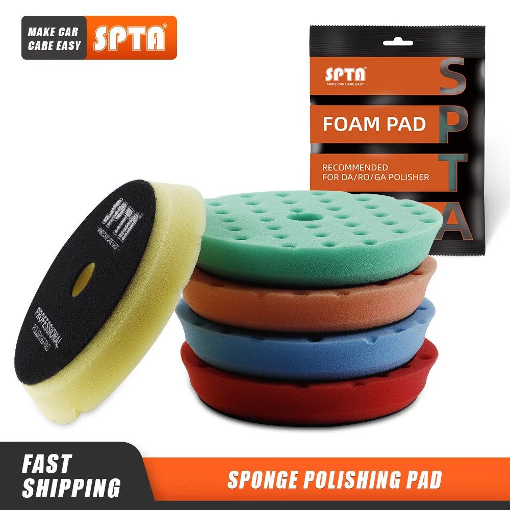 

(Single Sales) SPTA 5"(125mm)/6"(150mm) Car Spong Buffing Polishing Pads & Buffing Pad For DA/RO/GA Car Buffer Polisher