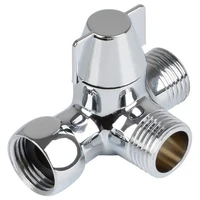 g12 shower three way connector brass diverter valve t shaped adapter adjustable water separator faucet splitter bathroom parts