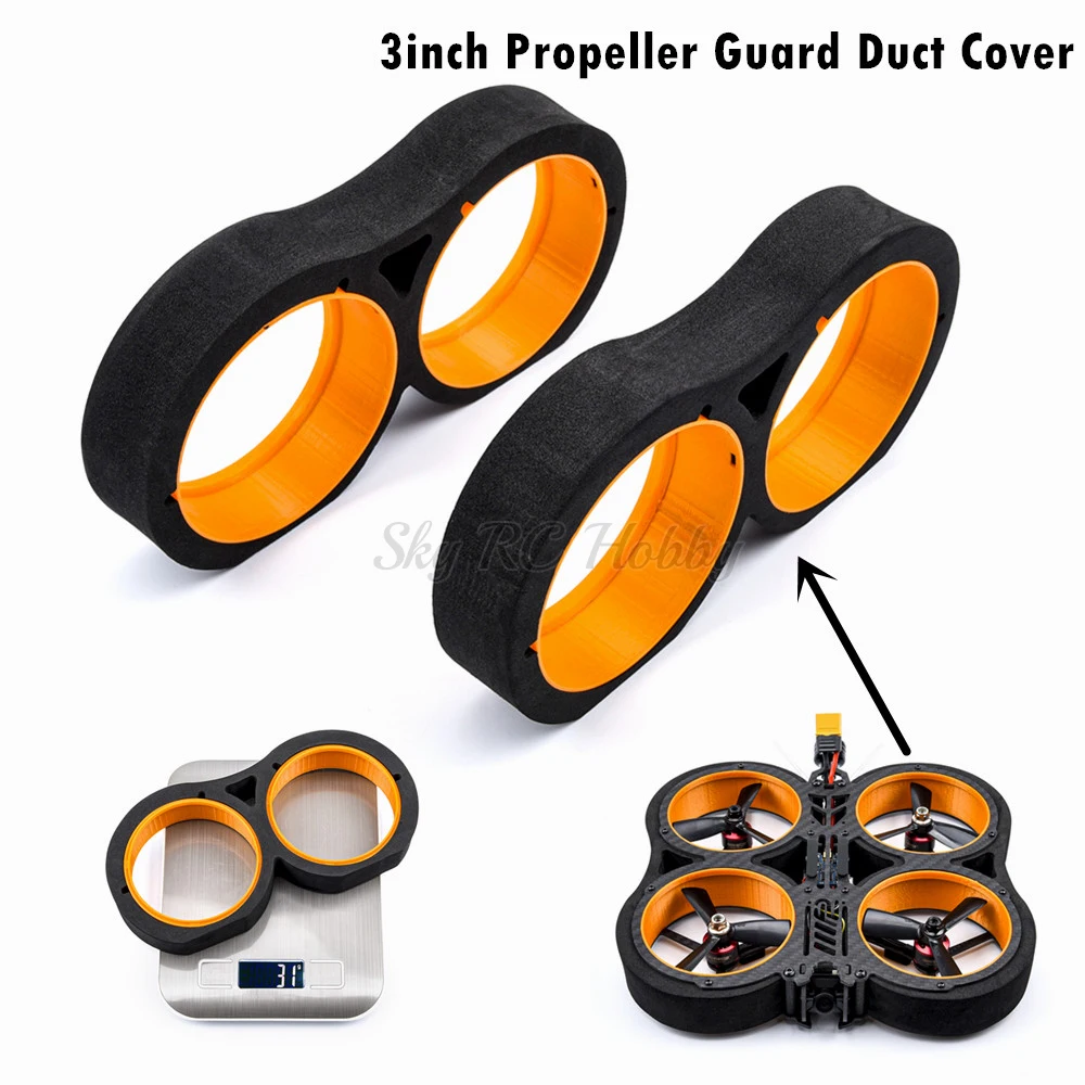 Анти-вибрация EVA губка Пропеллер защитный кожух воздуховода 3 дюйма FPV гоночная часть для Cineboy 146 мм RC Quadcopter Drone Frame