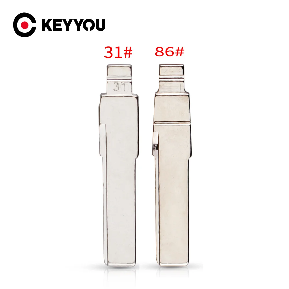 Ключ для автомобиля KEYYOU HU66 HAA необработанный флип ключ #31 #86 лезвие VW Passat сидение