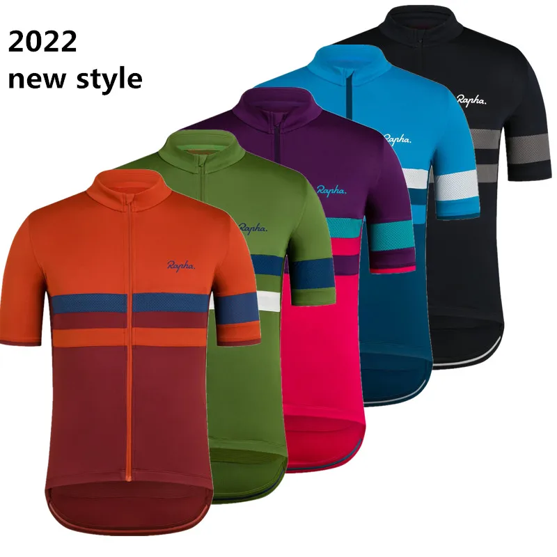 

New Team 2022 Summer Men Cycling Jersey Short T-Shirt Breathable MTB Bicycle Cycling Clothing Maillot Ropa Ciclismo Bike Jersey