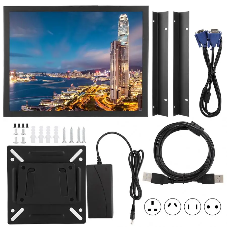 15 дюймовый многоточечный емкостный сенсорный экран 4:3 1024*768 промышленный монитор