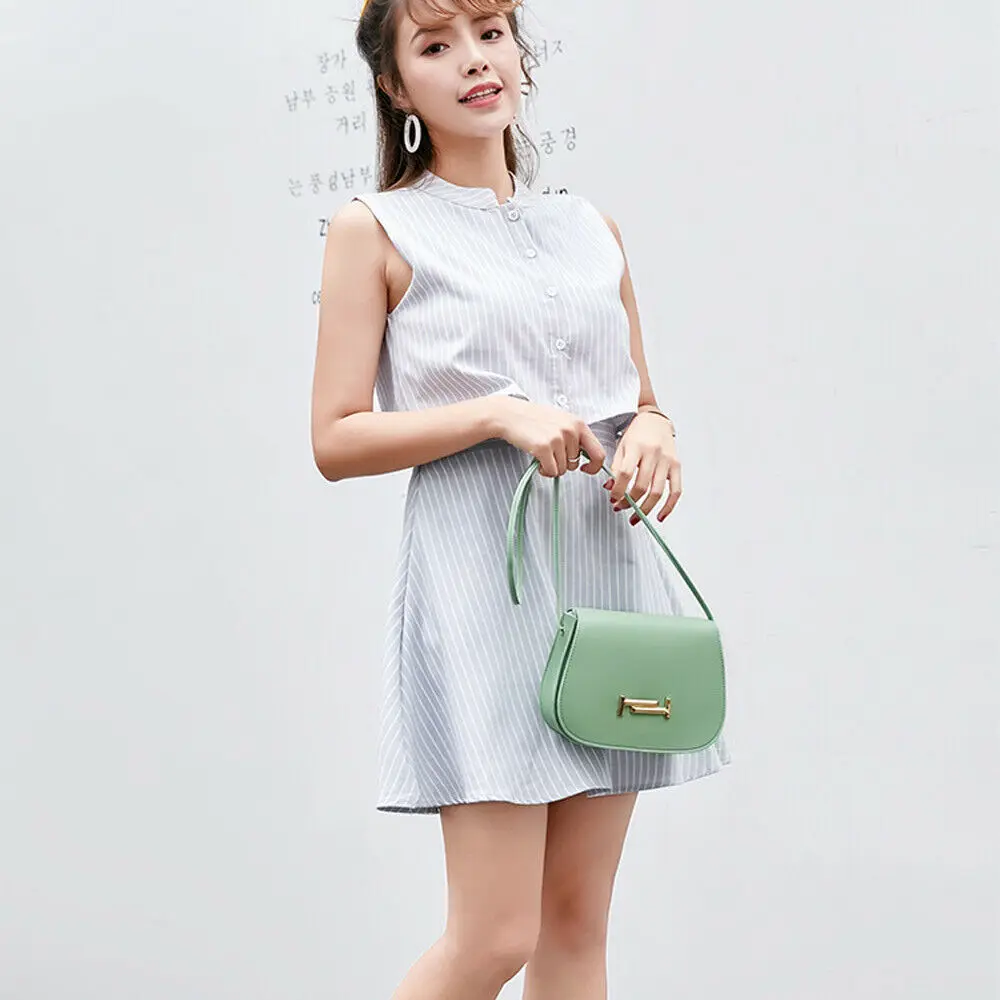 2019 модные трендовые женские сумки через плечо из искусственной кожи с пряжкой в