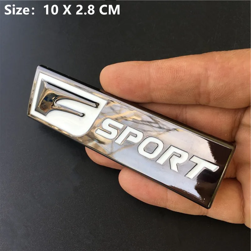 4 Gun color Универсальный металлический F спортивный логотип эмблема боковой двери наклейка эмблема на багажник автомобиля 3D наклейка для Lexus IS 250 350 GS 350 450 для Land rover - Название цвета: 4 Gun color