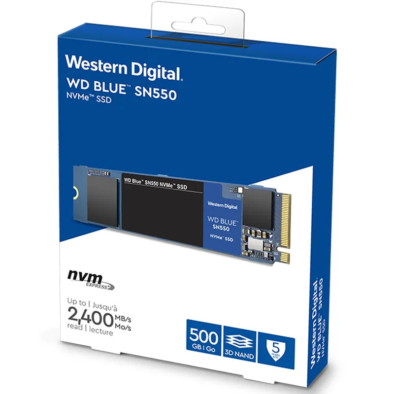 

Top Western Digital Blue SN550 SSD Drive 250GB 500GB M.2 2280 NVMe PCIe Gen3*2 Internal Solid State Drive For PC Laptop NoteBook
