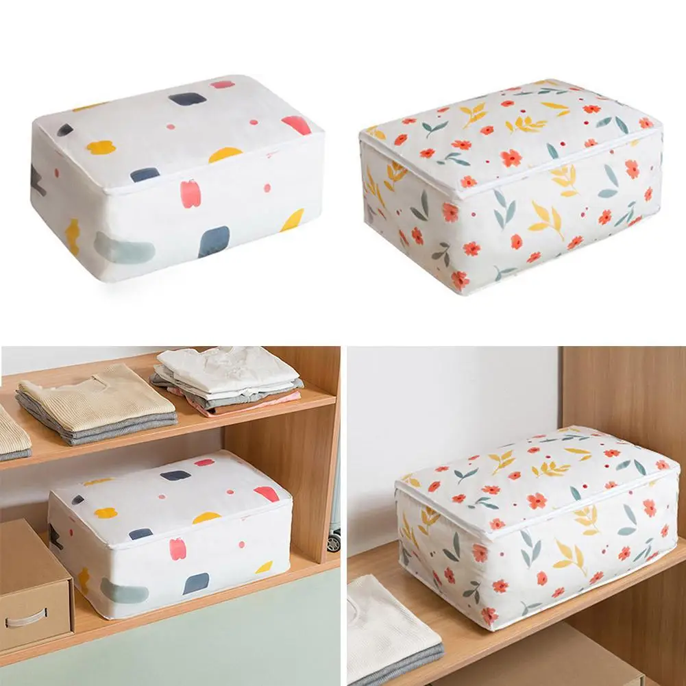 

New Household Quilt Storage Bag Moistureproof Wardrobe Organizer Holder Dampproof Closet Sorting Luggage Blanket Clothes Ba Z1Q1