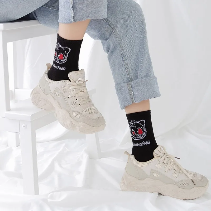 

Japanese Kawaii Women Animals Cartoon Tube Socks Cute Bear High Quality Cotton Long Socks Female and Ladies Socks Woman Socks