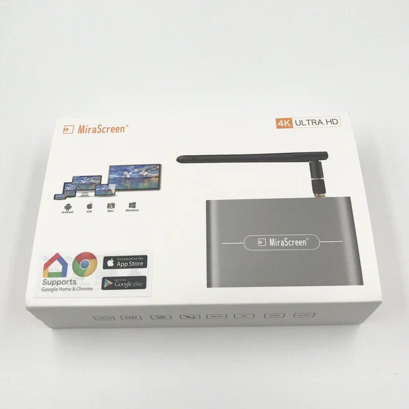 Mirascreen X6W Plus 5G 4K anycast Miracast беспроводной DLNA AirPlay дисплей ключ приемник автомобильный дисплей 5G tv Stick