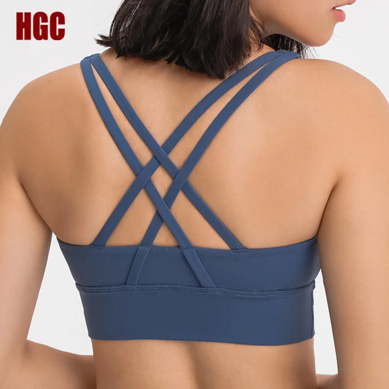 Бюстгальтер для йоги с перекрестной спиной на осень и зиму женский спортивный