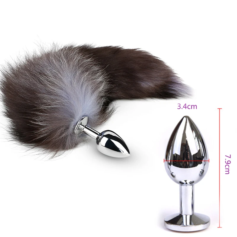 Cosplay лисий хвост Анальная пробка для женщин и мужчин маленькие симпатичные