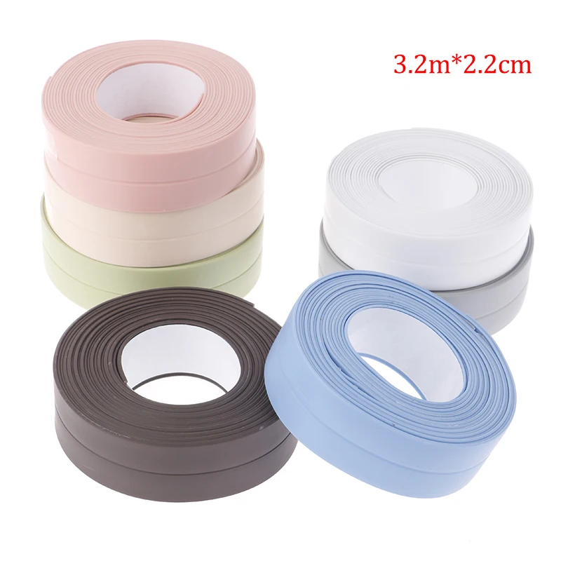 

Sink waterproof stickers beautiful seam stickers mildew proof adhesive tape bathroom kitchen seam strips corner wall stickers