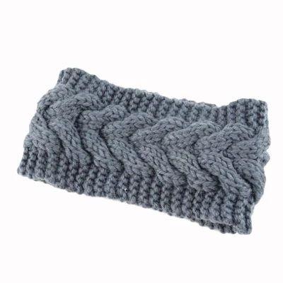 B-dark grey Женские зимние шапки, шерстяная одноцветная кепка для защиты ушей, модная зимняя вязаная шапка, женские шапочки, аксессуары для волос - Цвет: B-dark grey