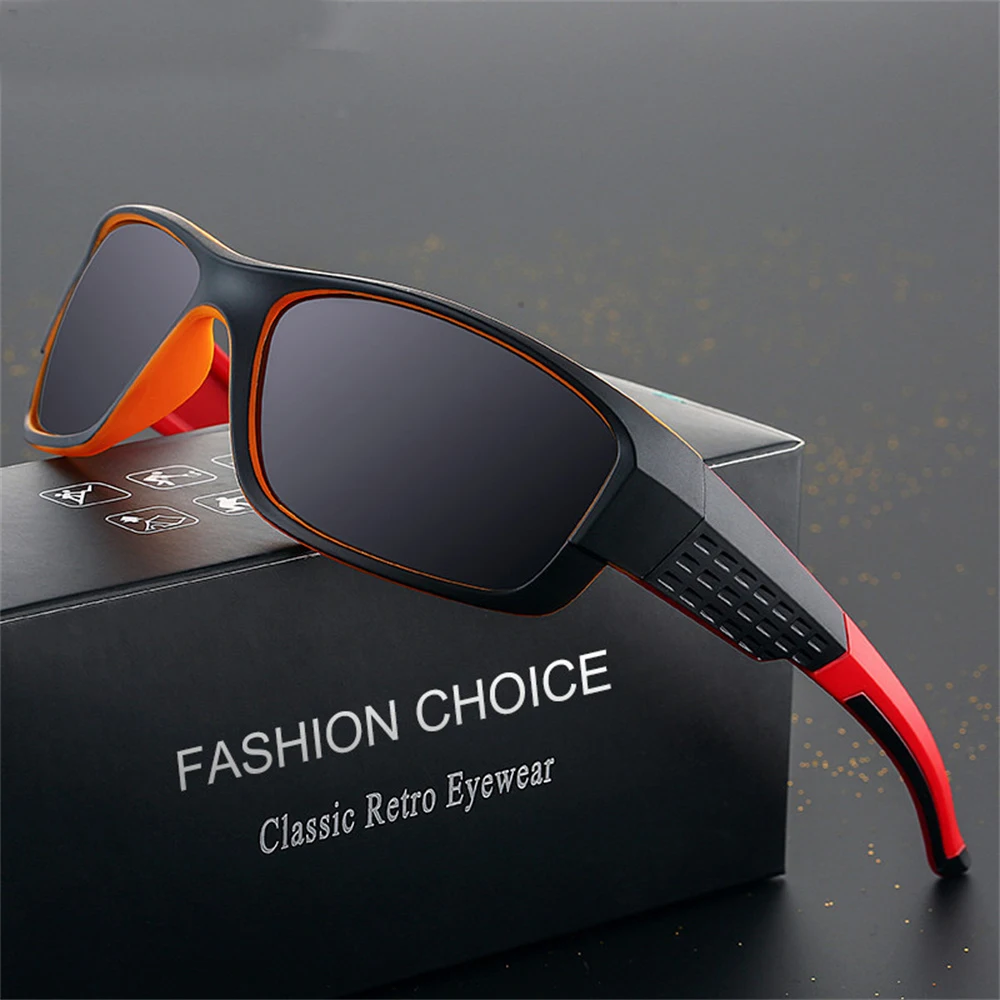 

Polarized Sunglasses Men Brand Designer Sun Glasses Square Coating Black Fishing Driving Eyewear Goggle Oculos UV400