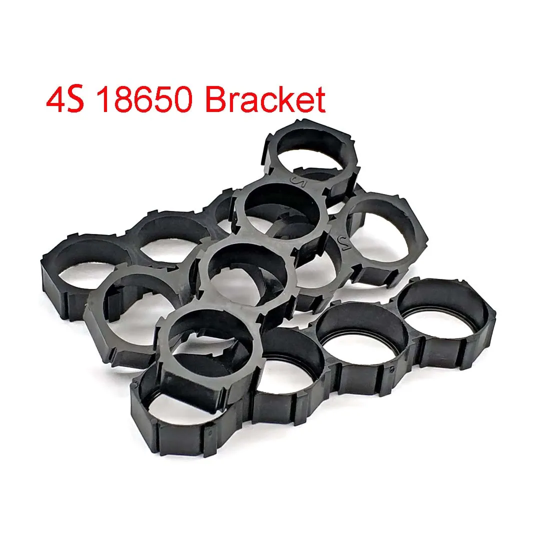 

4S 18650 Lithium Battery Heat Holder Bracket 18650 Spacer Assembly Group Module DIY Battery Box Case Pack Splicing Bracket