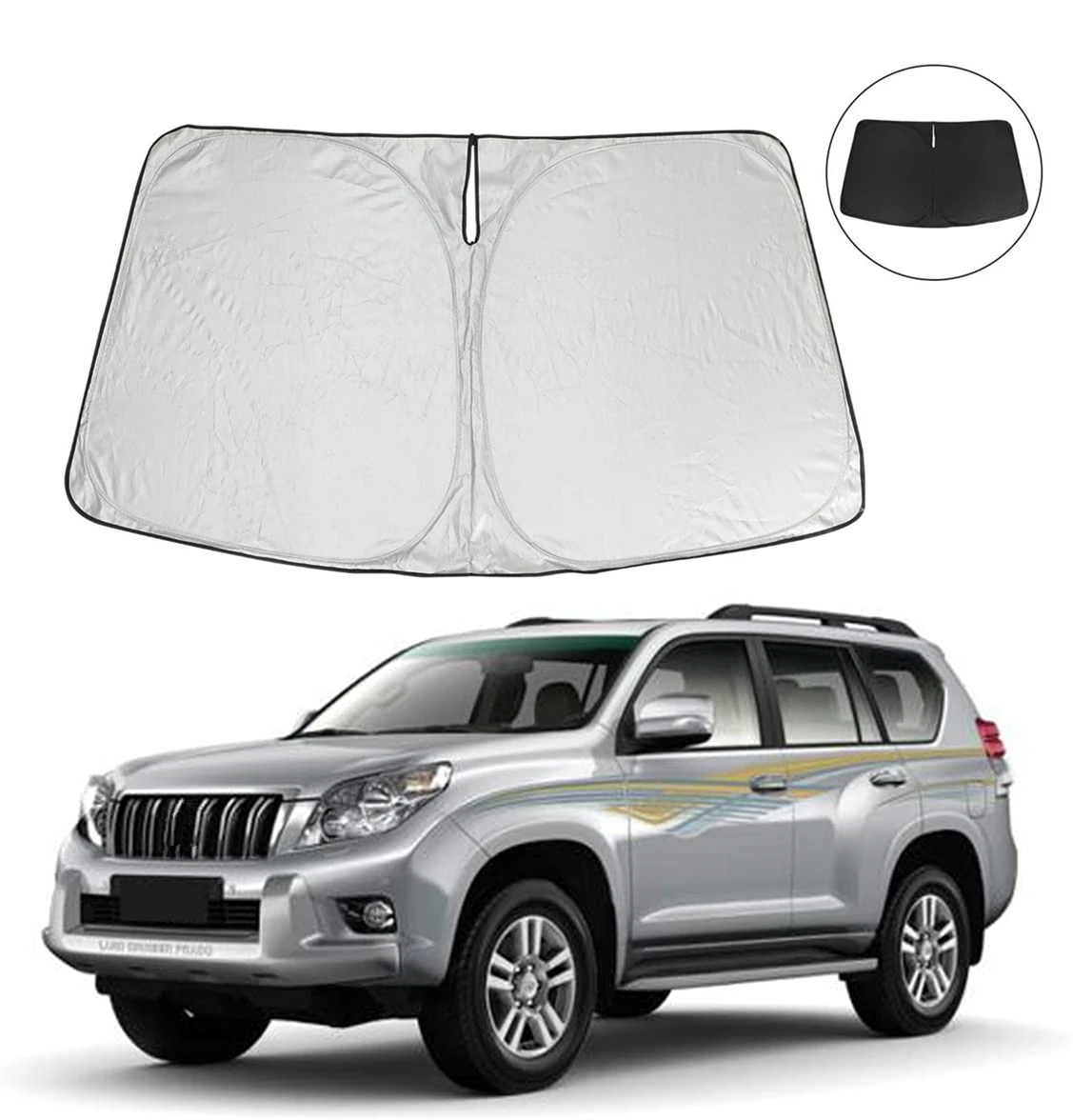 Солнцезащитный козырек для автомобиля складной от солнца лобового стекла Toyota Land